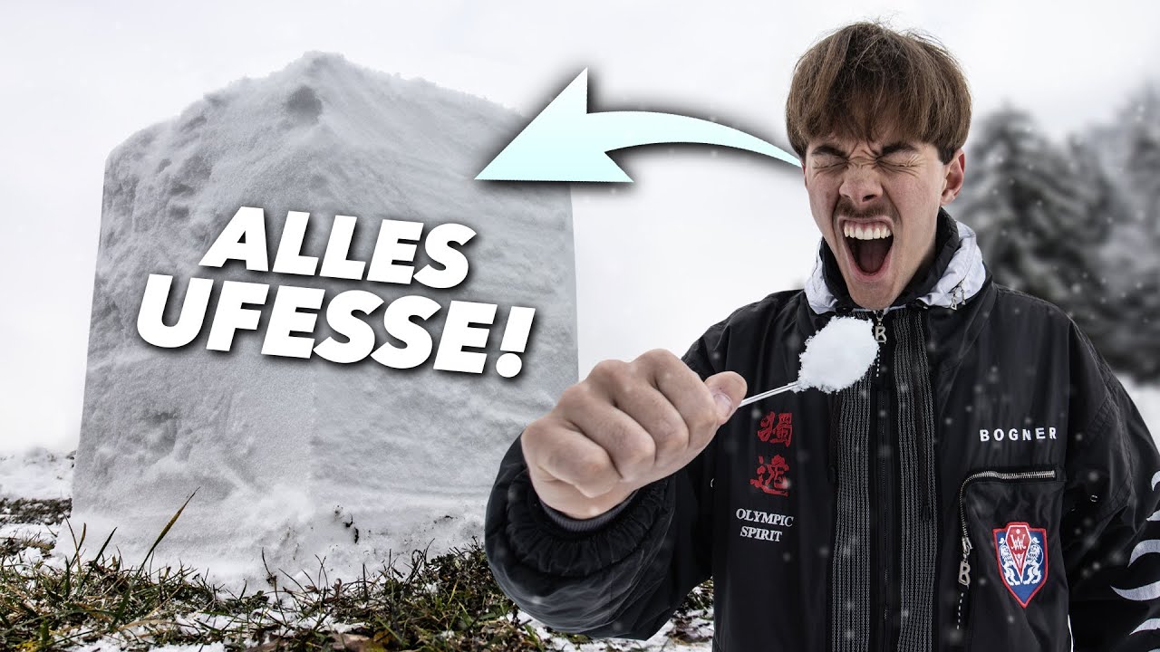 Ich ha dr GANZ Schneeblock UFGESSE (sehr kalt 🥶)