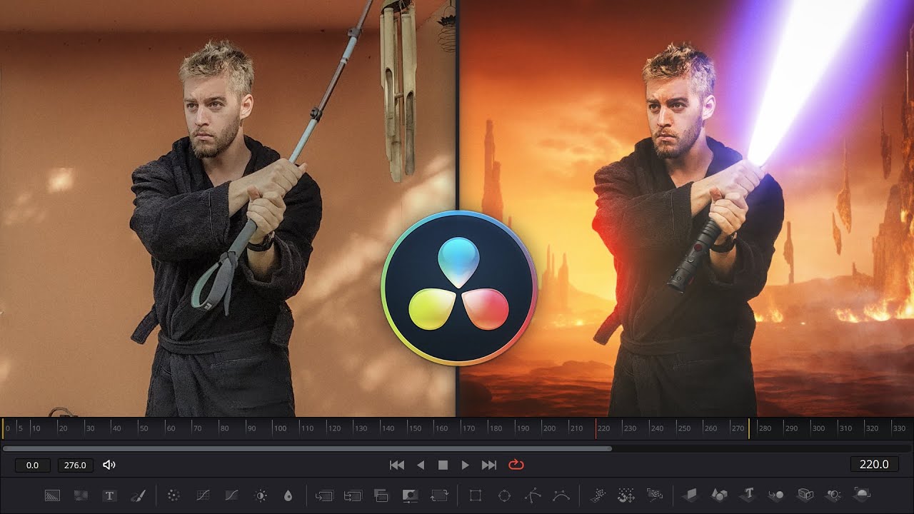 Světelný Meč v DaVinci Resolve: Vytvoř si vlastní Star Wars!
