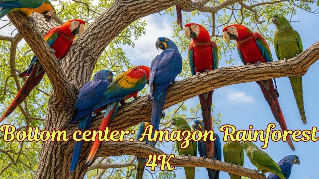 Amazon Rainforest 4K – Relaxing Walk from Forest Floor to Sunlit Canopy | Animal Lovers Land
