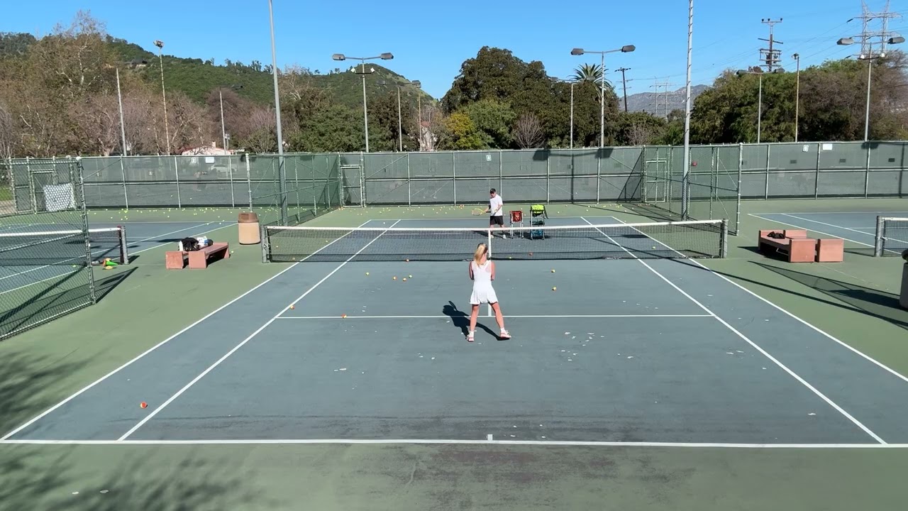 Tennis lesson- Ansley