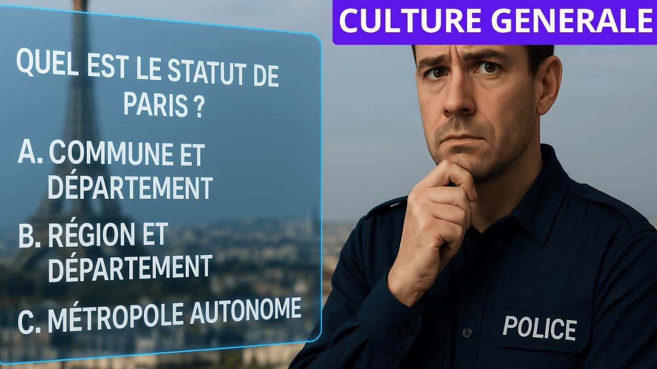 35 QCM sur les Collectivités Territoriales - Concours Gardien de la Paix - Police Nationale