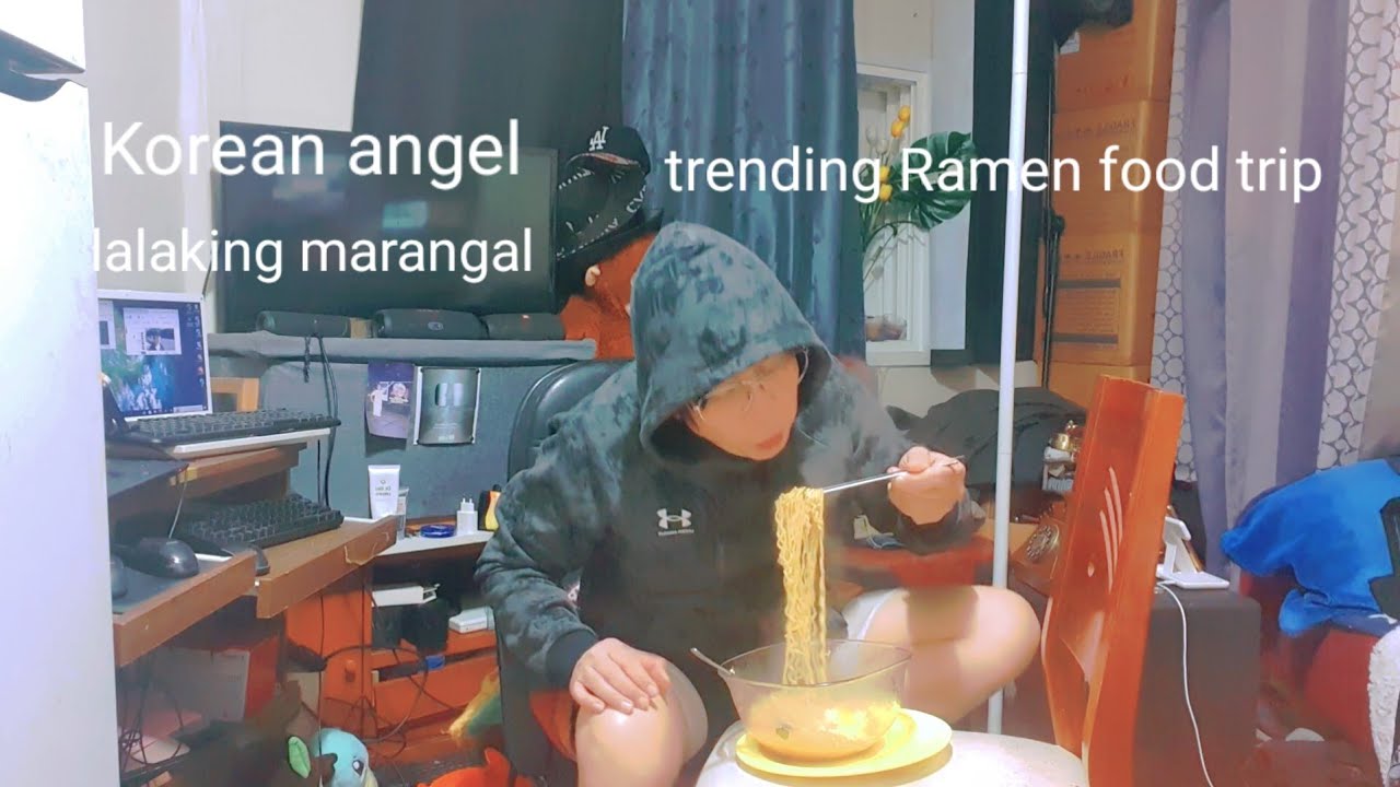 Korean angel lalaking marangal trending Ramen in the winter
