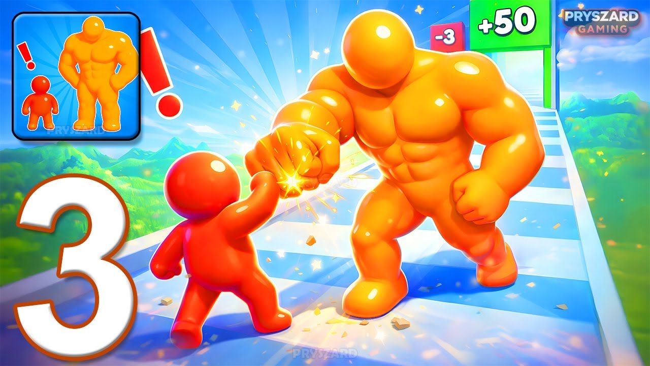 Tall Man Run - Gameplay Walkthrough Part 3 - Get Tall And Wide (iOS, Android)