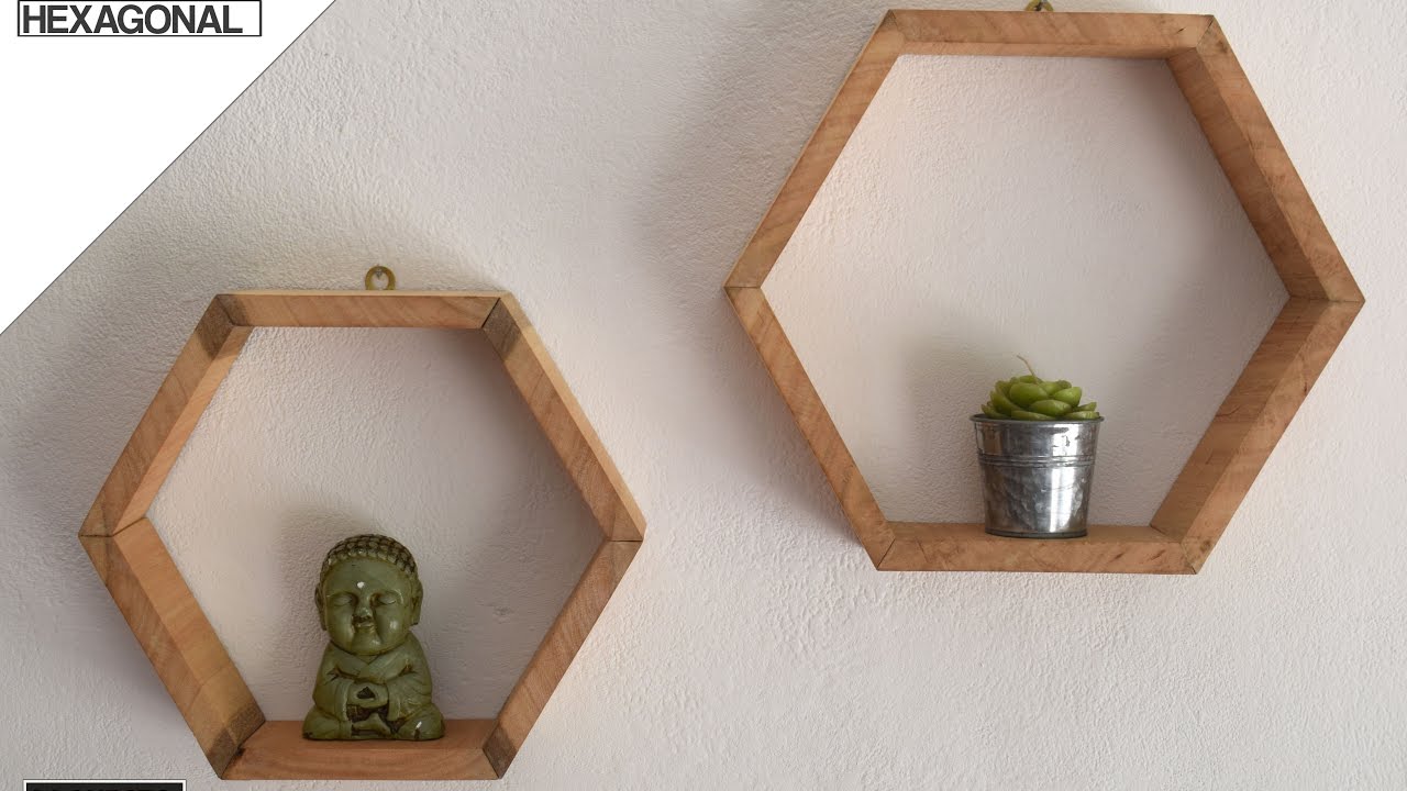 Como hacer estante Hexagonal o Panal.