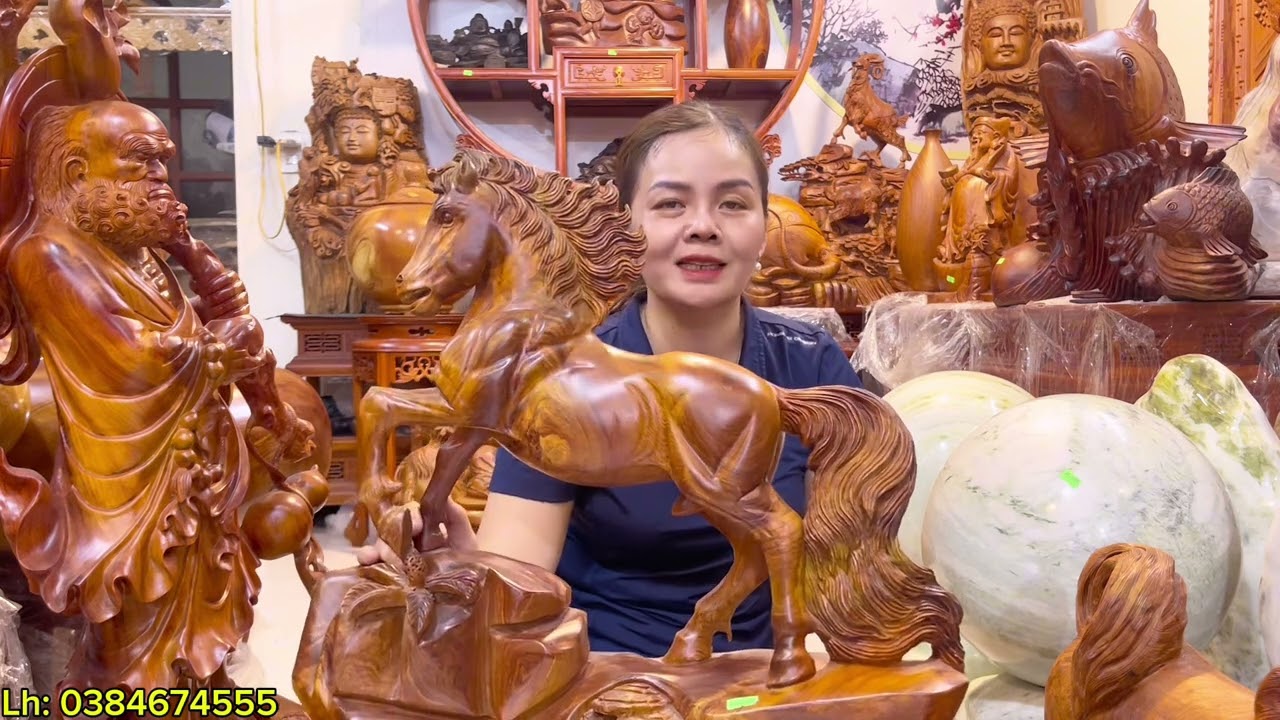 Báo giá lô tượng gỗ phong thủy mới ngày 11/11/2024 của đồ gỗ Văn Hoà.