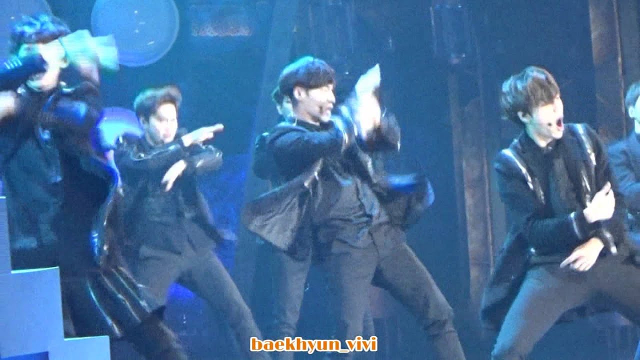 【HD】[Fancam] 141203 MAMA EXO Black Pearl + Tell me what is love （Baekhyun Lay  focus）
