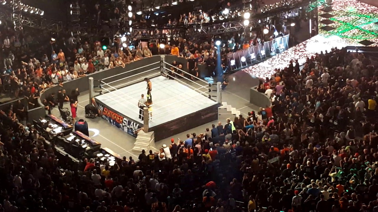 summerslam 2016 seth rollins and finn balor entrance live