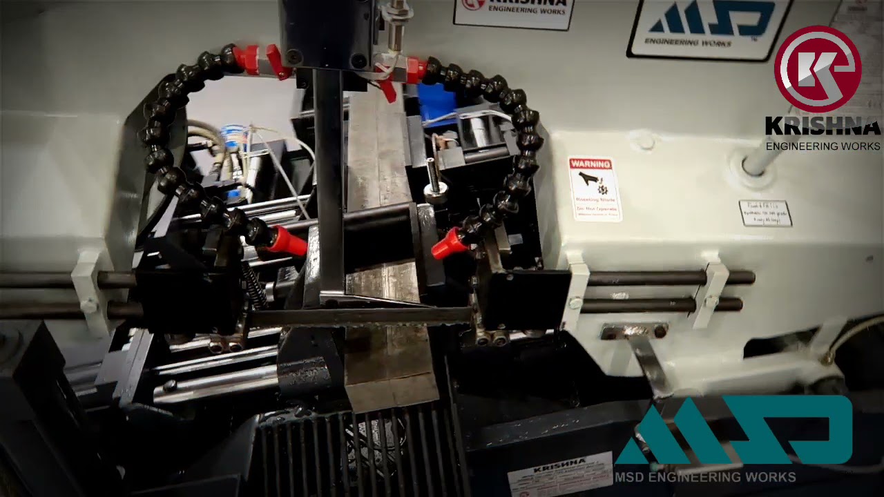 MSD make hinge type fully automatic servo feeding bandsaw machine model MSD-1HSA