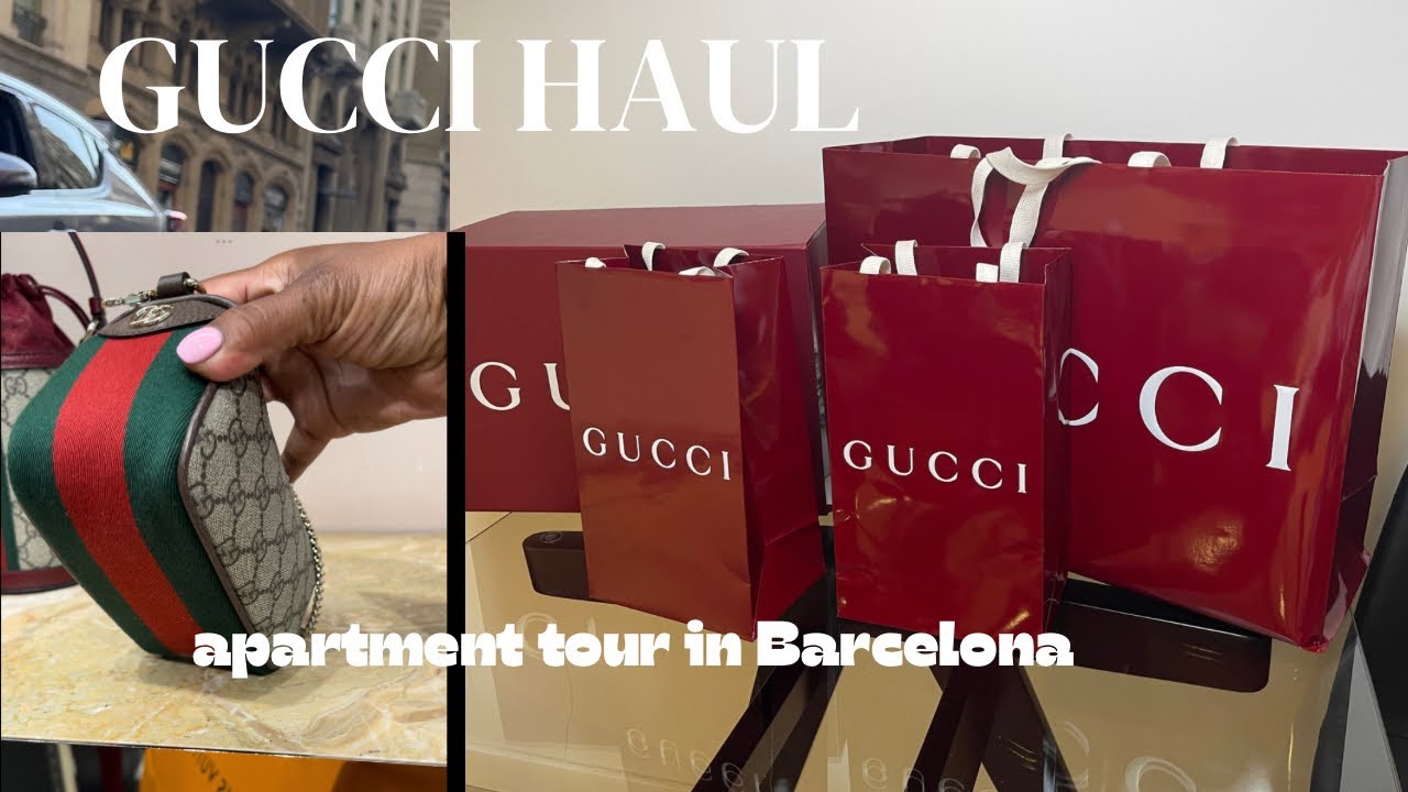 UNBOXING New GUCCI HAUL BARCELONA APARTMENT TOUR & Story time