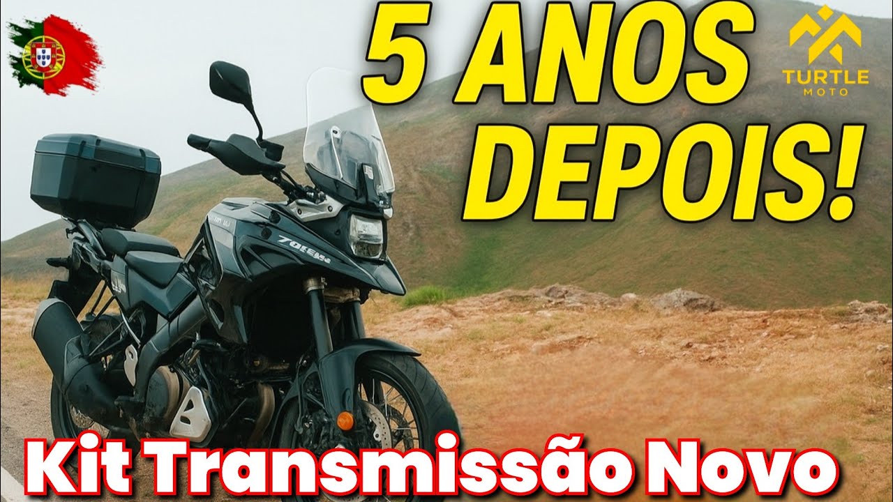 Revisão completa da V-Strom 1050 XT + Troca do kit de transmissão! 💥