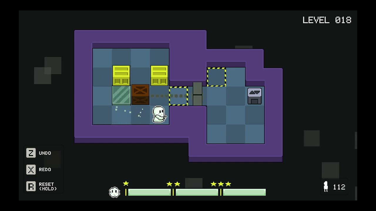 SokoGhost: Unfinished Business — Sokoban, but you can move through walls and boxes