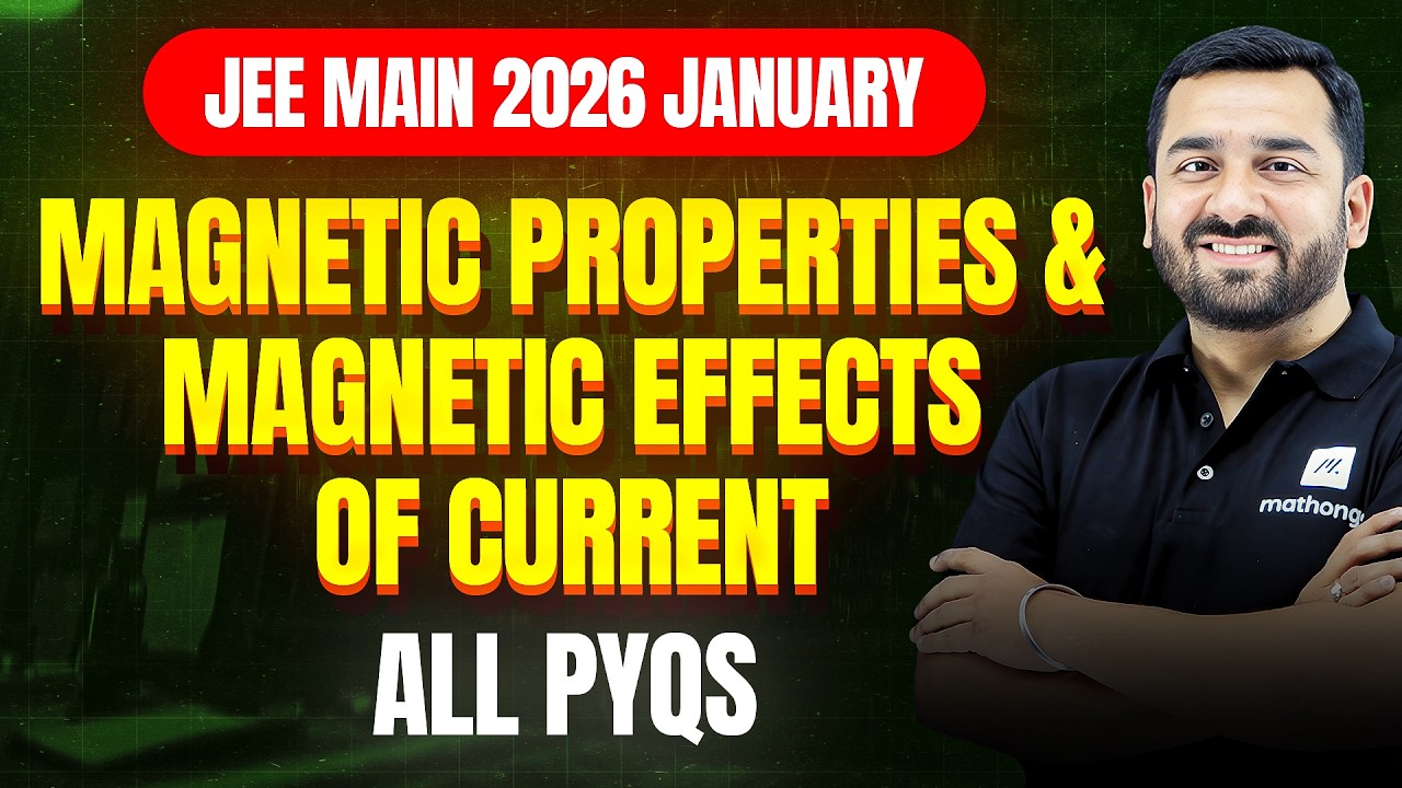 JEE 2026: Magnetic Effects of Current | JEE Main 2026 PYQs | MathonGo | Anup sir