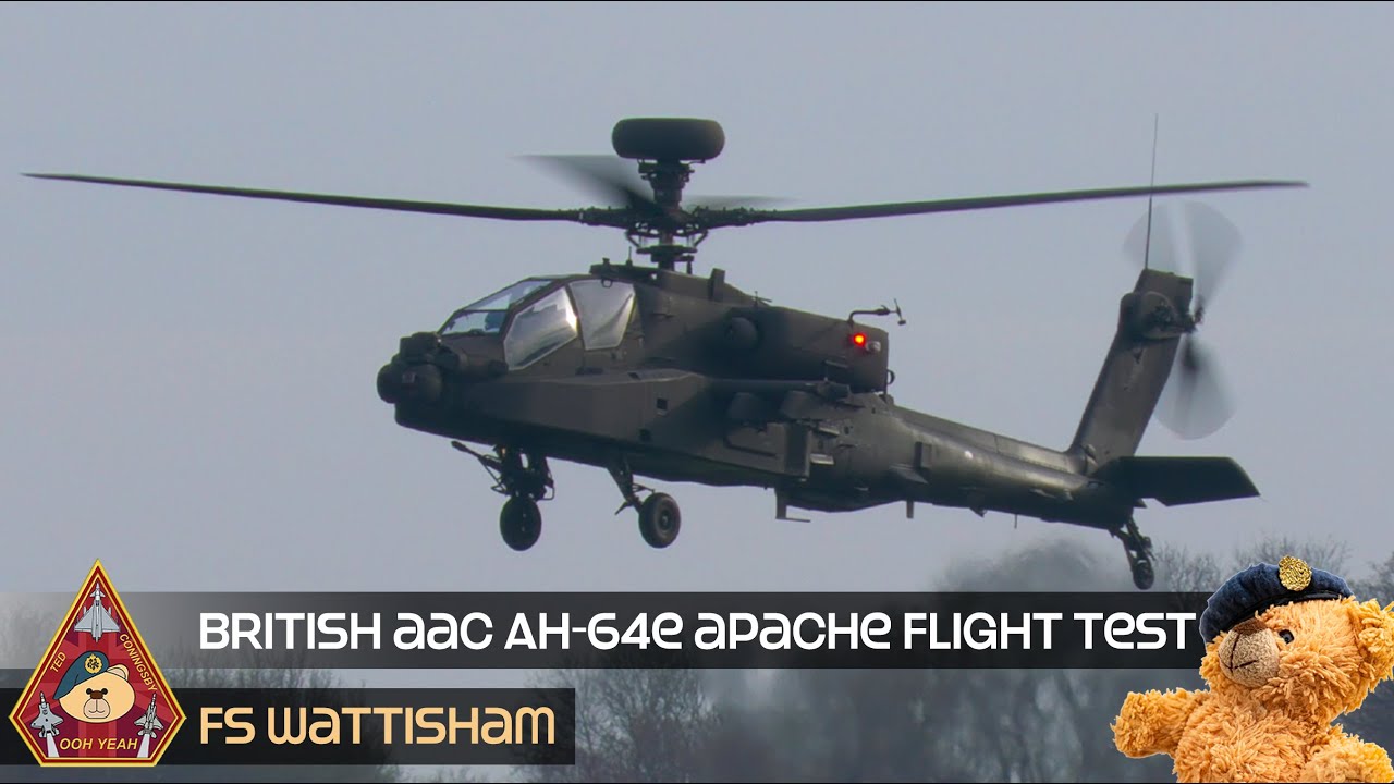 LET'S RIDE! BRITISH ARMY AIR CORPS AH-64E APACHE ATTACK HELICOPTER FLIGHT TEST • FS WATTISHAM