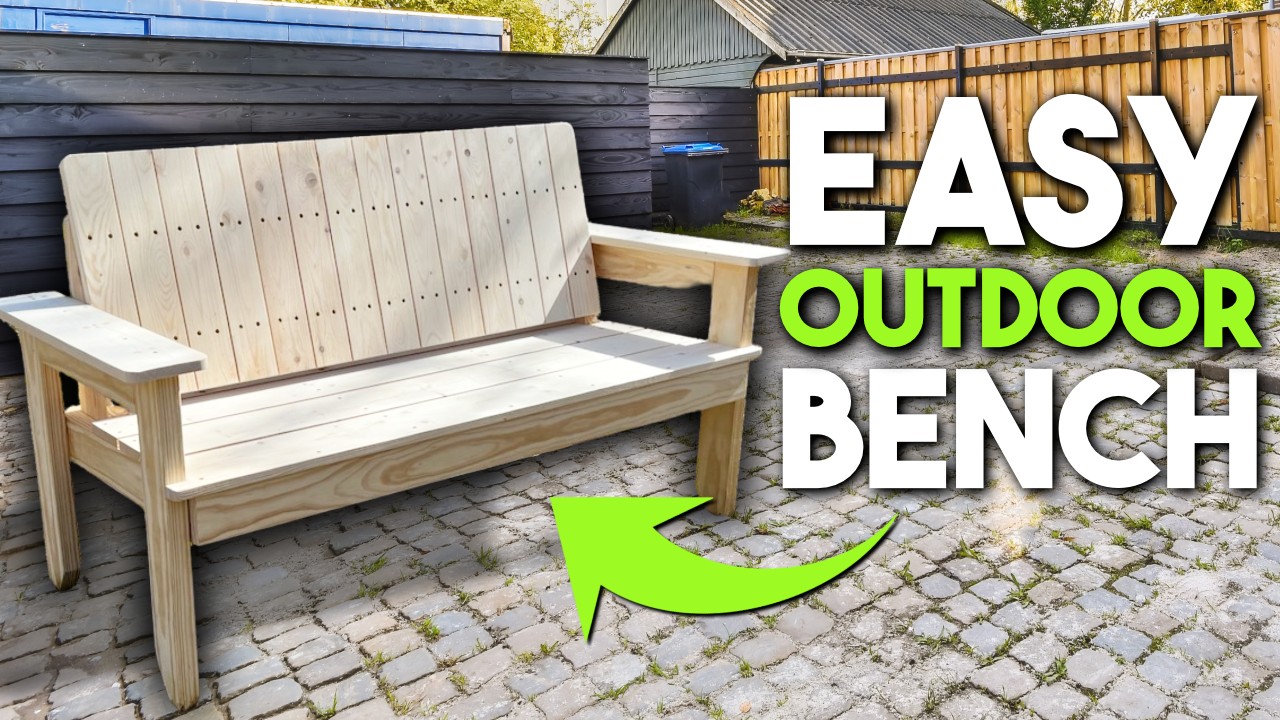 How to Build an Outdoor Bench Using Cheap Wood!