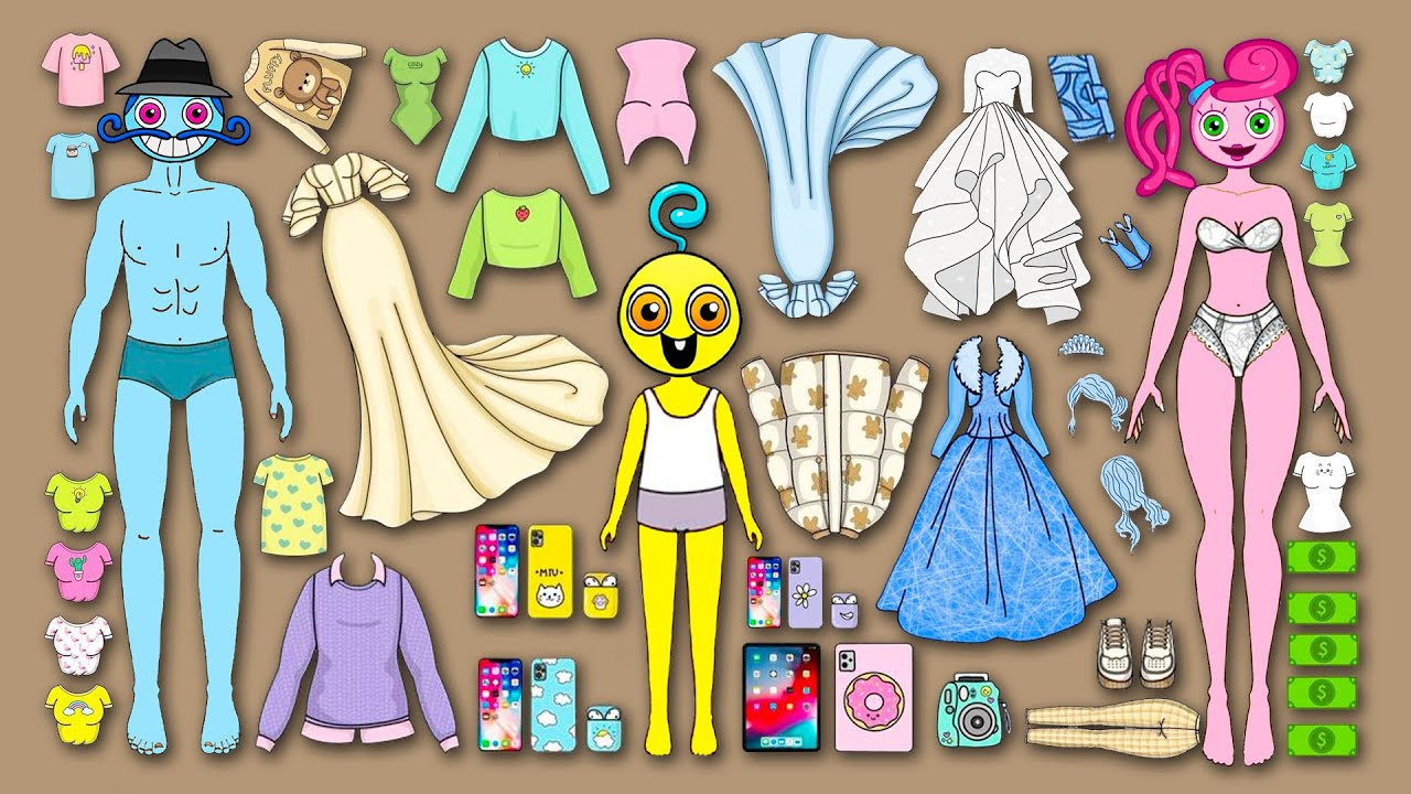 GUESS the Mommy Long Legs and Dady Long Legs FAMILY Fashions / Poppy Playtime get New Prom Clothes