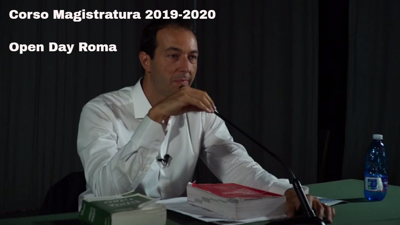 Open Day Roma Corso di Magistratura 2019 2020 1° parte
