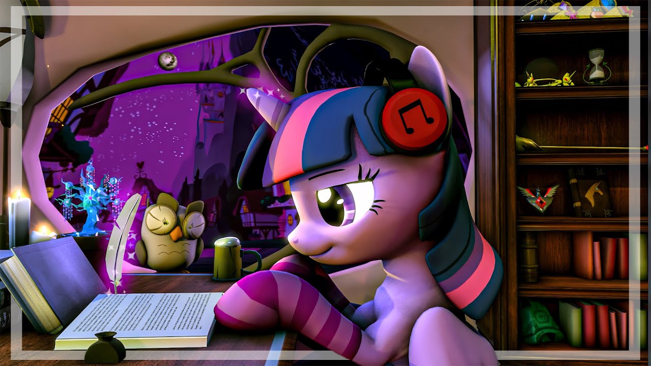 LoFi Twilight Sparkle 📚 Chilling Late-Night Study, Nostalgia, & Hip Hop