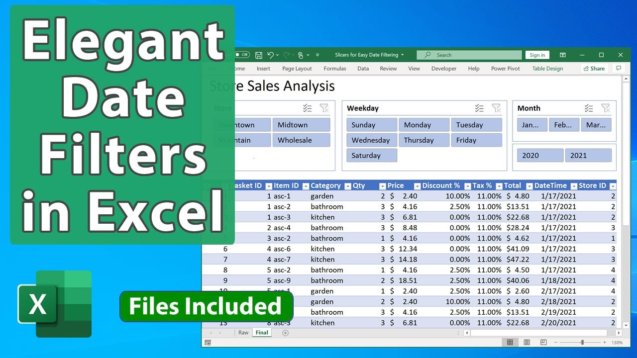Elegant Date and Location Filtering in Excel - A Must See!