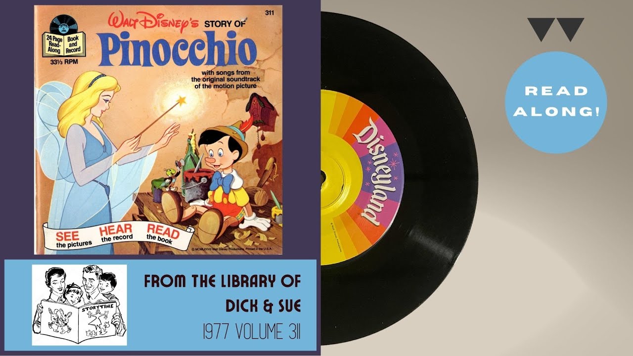 Pinocchio (1977) | Disneyland Little Long-Playing Record 311 | Read-Along Vinyl Records