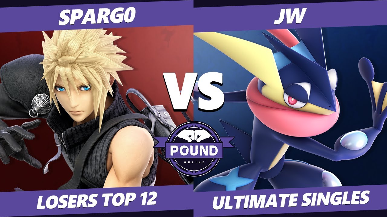 Pound Online 2020 SSBU Losers Top 12 - JW (Greninja) Vs. Spargo (Cloud) Smash Ultimate Singles