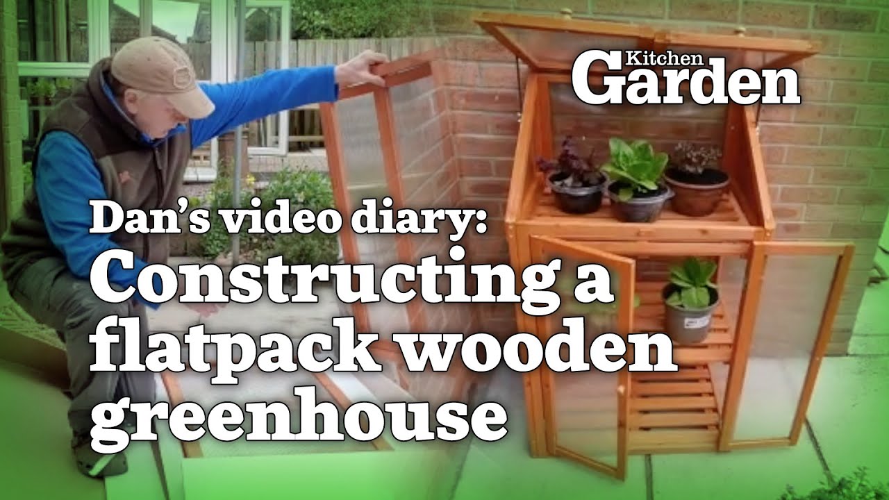 Constructing a mini wooden greenhouse | Dan's video diary