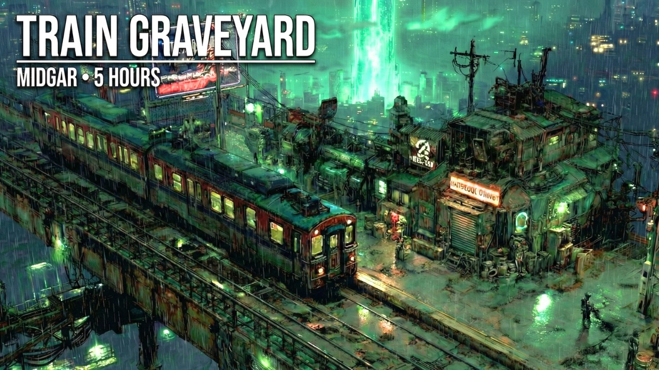 Undercity Train Graveyard 🌧️ 5 Hour JRPG-Style Lo-Fi for Coding & Deep Focus
