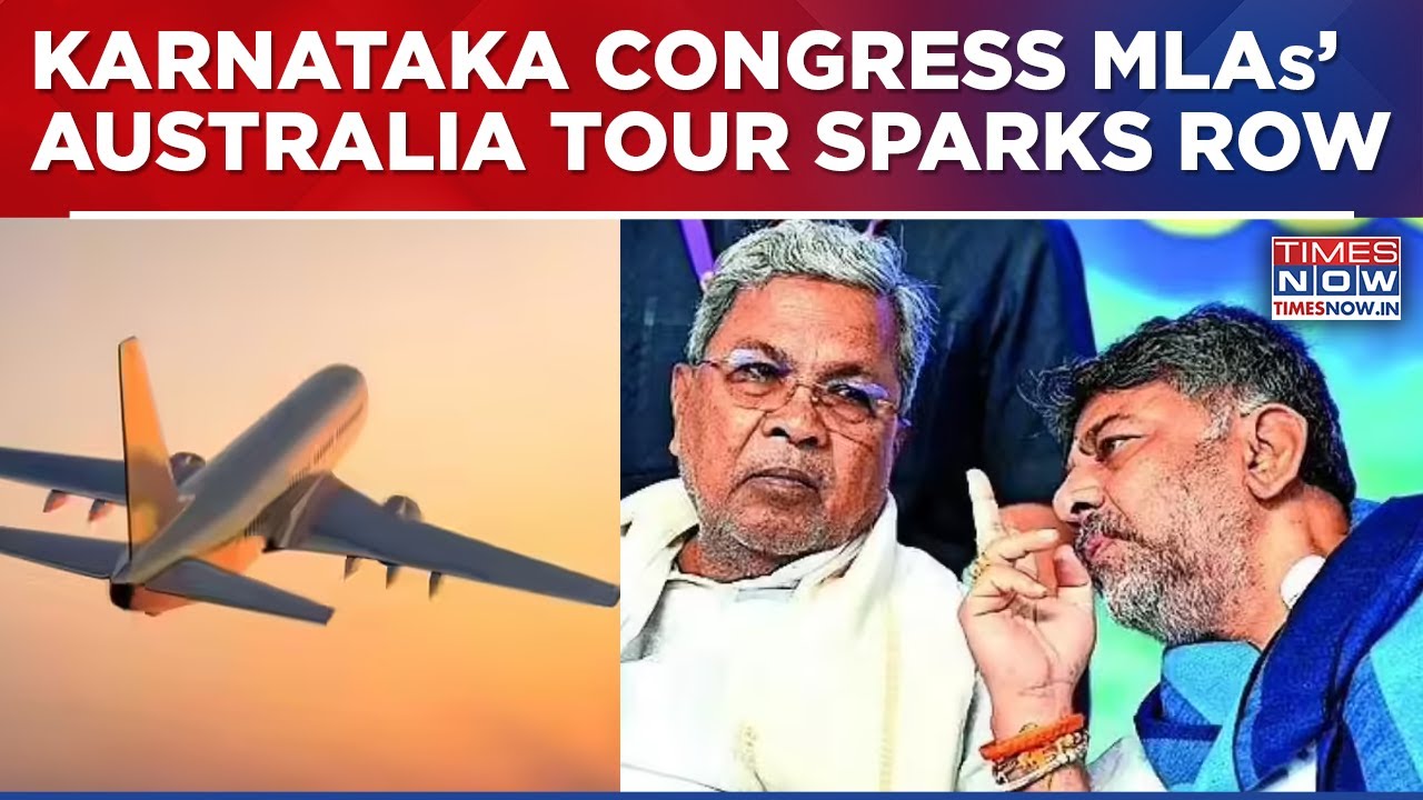 Over 20 Karnataka Congress MLAs Leave For Australia Tour, BJP Questions Timing Amid Power Tussle