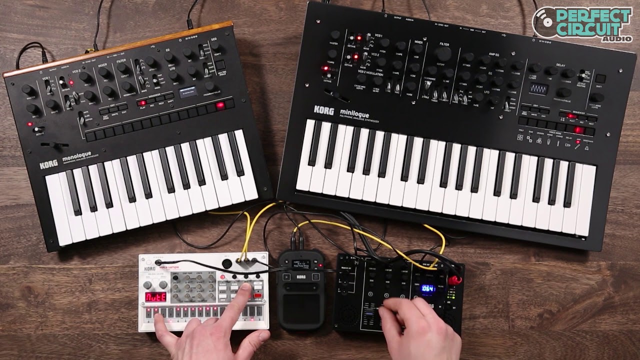 Korg Volca Mix With Monologue, Minilogue And Volca Sample