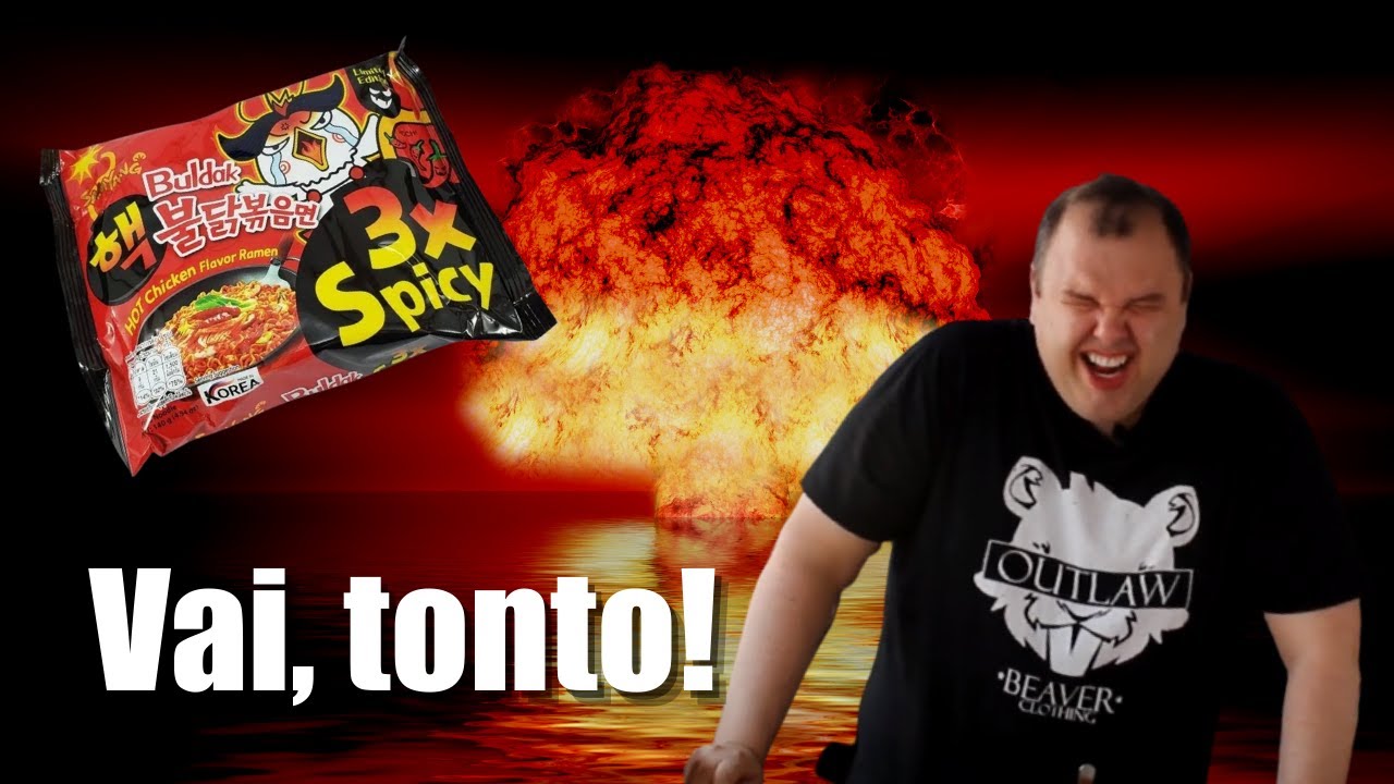 DEU RUIM - DESAFIO MACARRÃO KOREANO MEGA APIMENTADO - Korean Noodle Challenge 3x Spicy Buldak 🔥🌶️