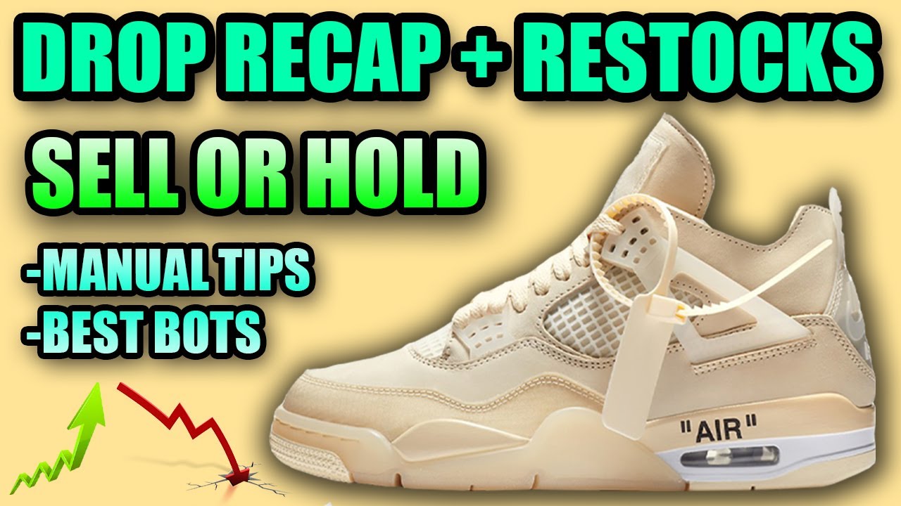 OFF WHITE Jordan 4 RESTOCKS | Off White Jordan 4 Drop Recap
