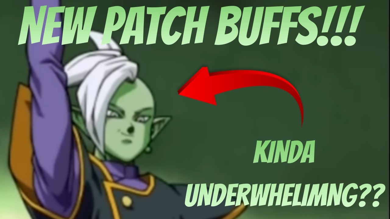 NEW ZAMASU PATCHS BUFFS!! STILL KINDA UNDERWHELMING?? // DRAGON BALL GEKISHIN SQUADRA