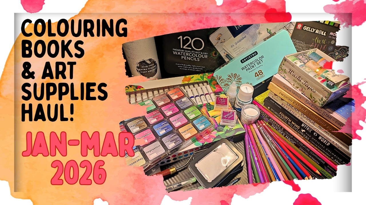 FIRST HAUL of 2026 - I invested in game-changing supplies! 💜 | Adult Colouring
