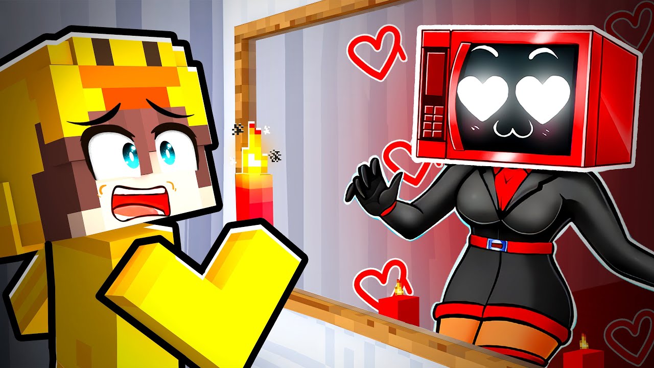 Locked with POSSESSED TV WOMAN in Minecraft...