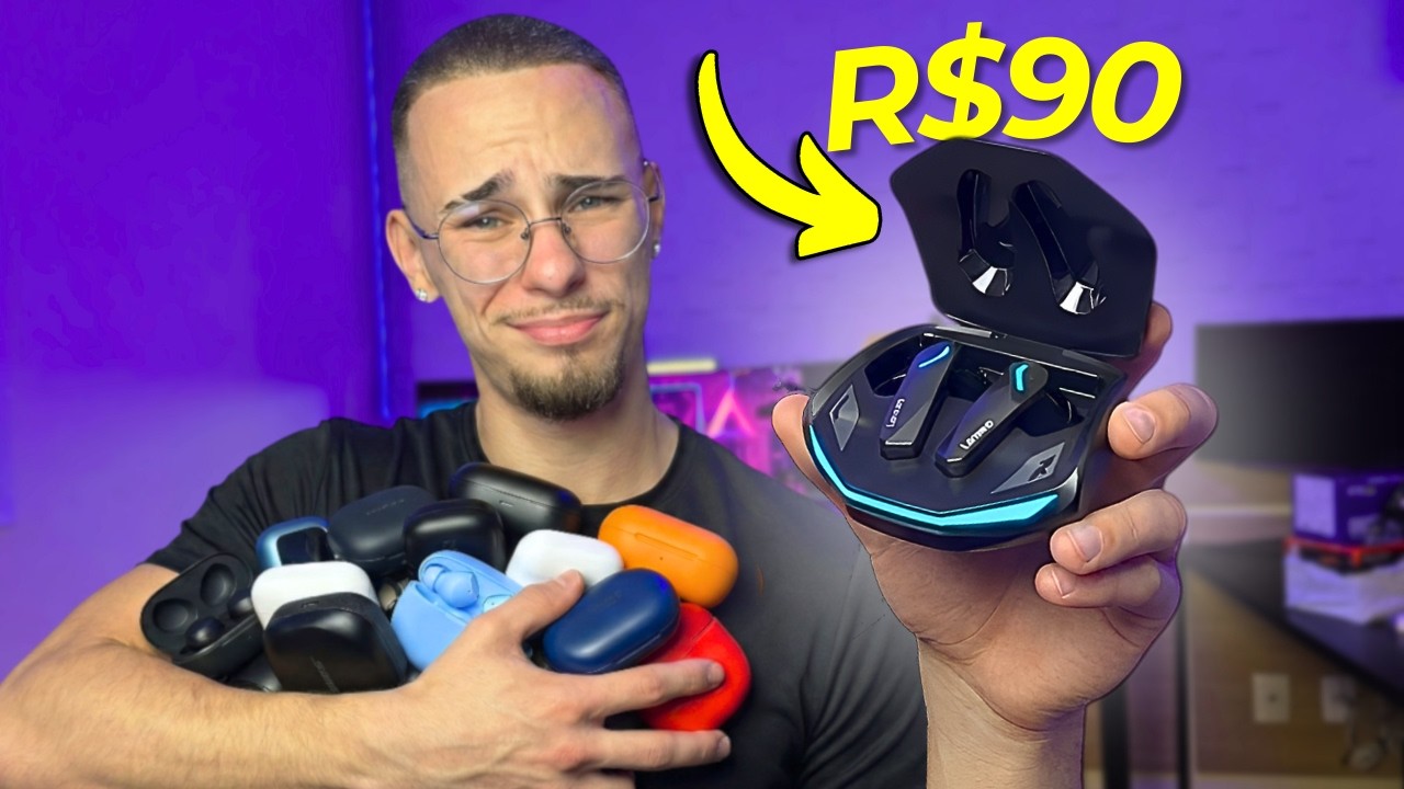 Esses são os MELHORES Fones Bluetooth até R$100 - BOM E BARATO 2026!