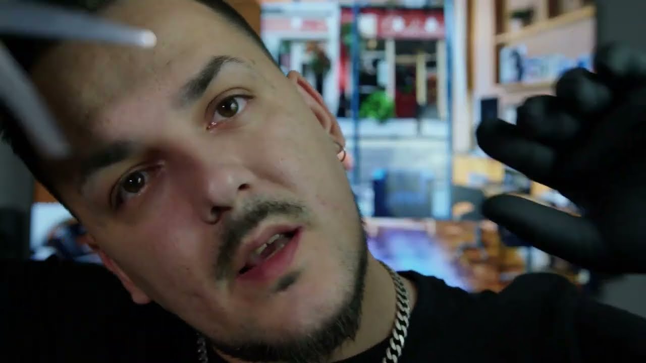 ASMR Relaxing Haircut Perfect Mid Fade Messy Style