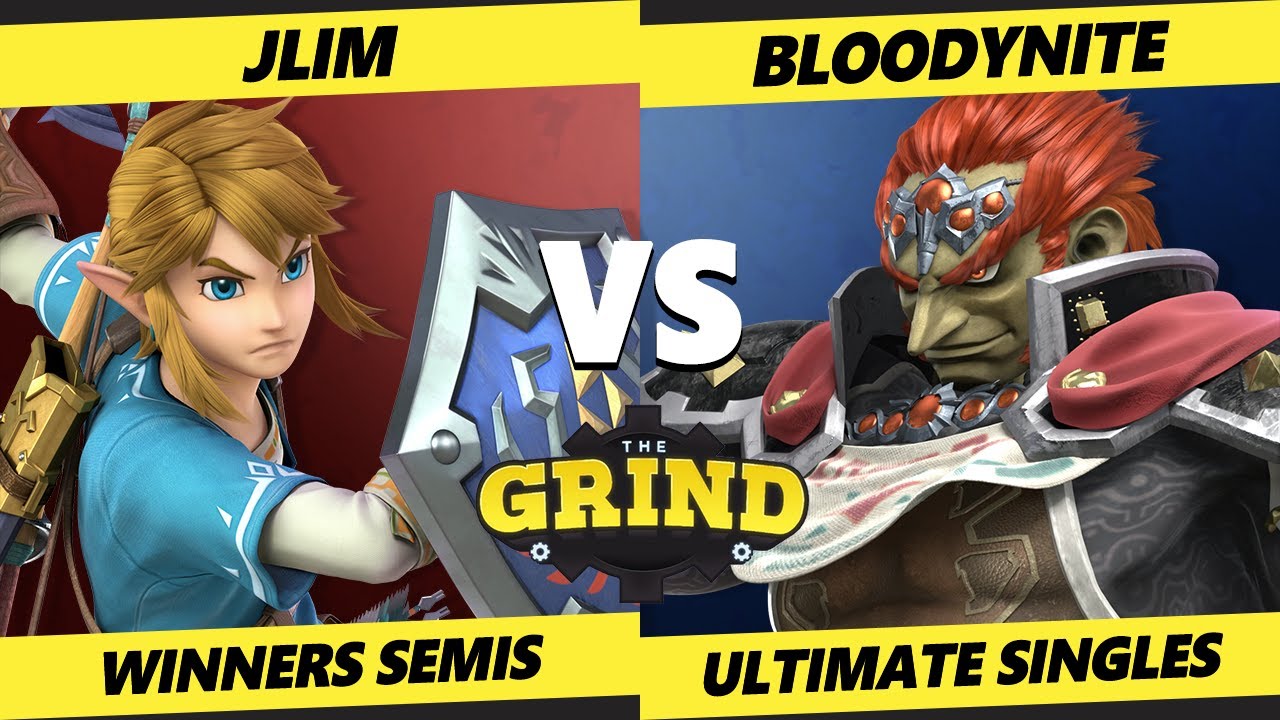 The Grind 125 Onine Winners Semis - JLim (Link) Vs. Bloodynite (Ganondorf) Smash Ultimate - SSBU