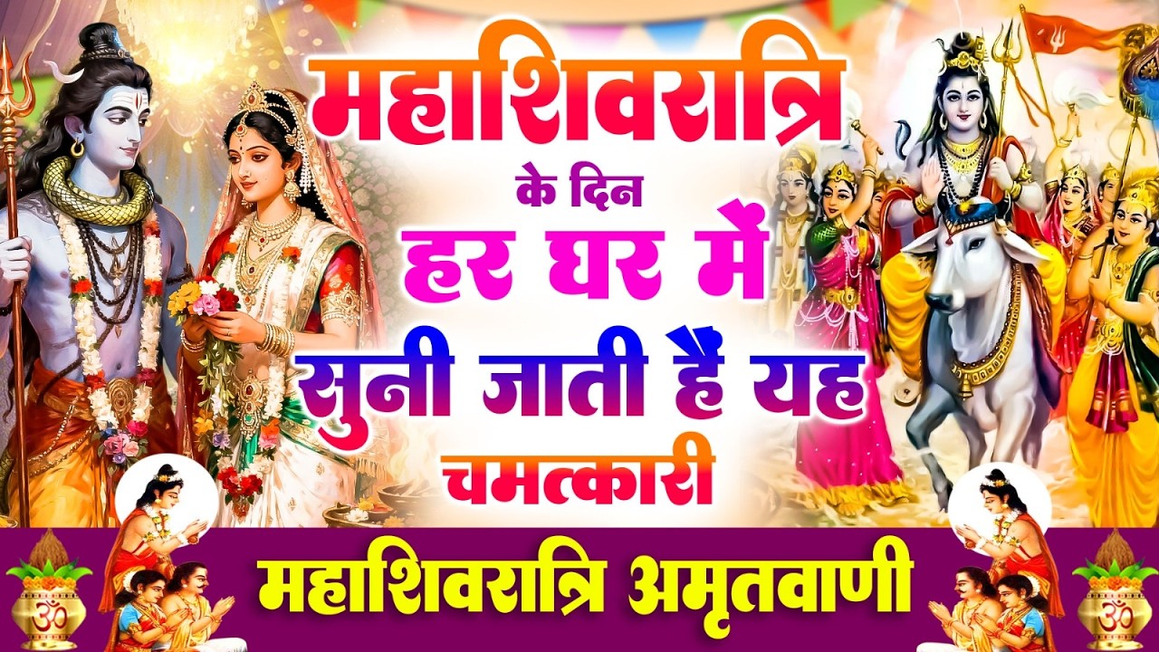 महाशिवरात्रि के दिन हर घर में सुनी जाती हैं यह चमत्कारी महाशिवरात्रि अमृतवाणी | #mahashivratri2026