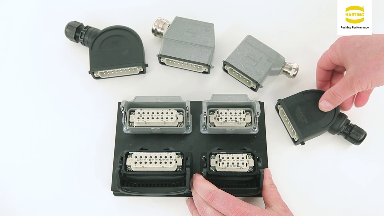 HARTING Han-Eco® Compability with Han® metal hoods / housings - Assembly instruction