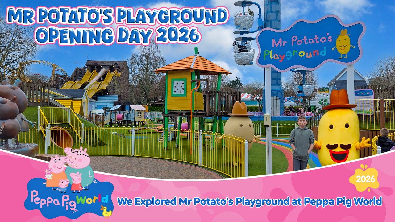 Explore Mr Potato&rsquo;s Playground in Peppa Pig World at Paultons Park (Feb 2025) [4K]
