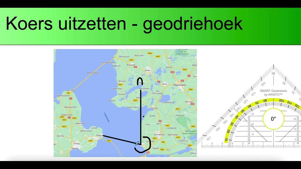 Klas 3 - hoofdstuk 2.1 - Koers uitzetten met je geodriehoek