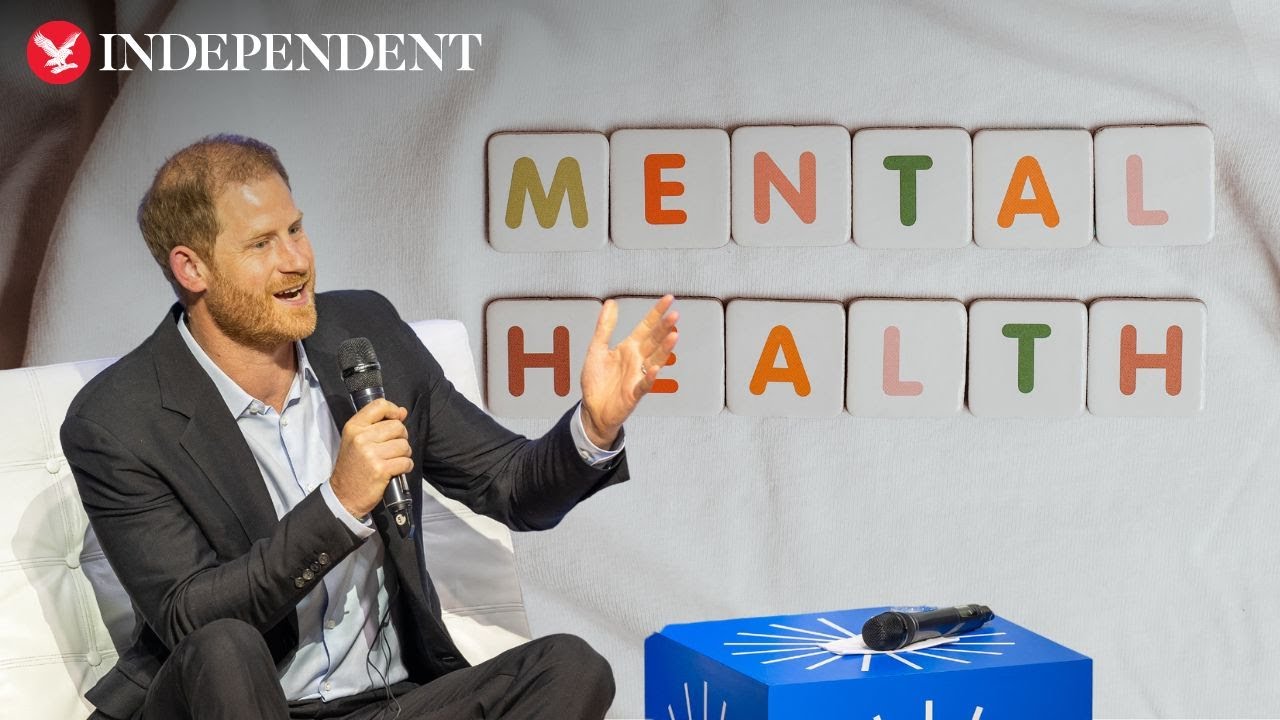 Watch: Prince Harry speaks about mental health with Diana Award recipients
