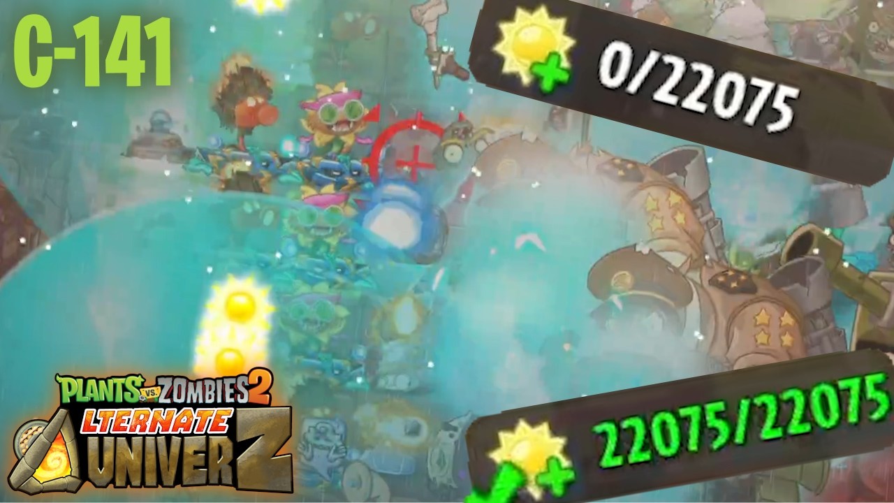 AN UNTHINKABLE AMOUNT OF SUN!!! - PvZ2: AltverZ Weekly Challenge C-141!