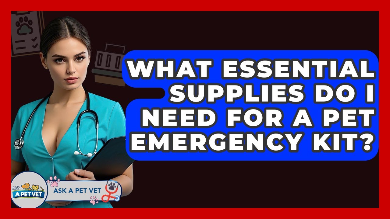 What Essential Supplies Do I Need For A Pet Emergency Kit? - Ask A Pet Vet