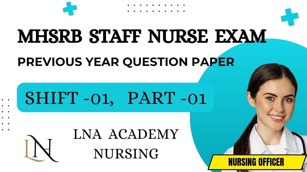 MHSRB PREVIOUS YEAR QUESTION PAPER SHIFT 01 PART 01