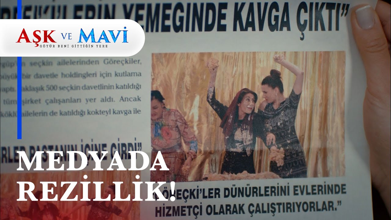 Göreçki'lerin rezilliği tüm gazetelerde! - Aşk ve Mavi 14. Bölüm