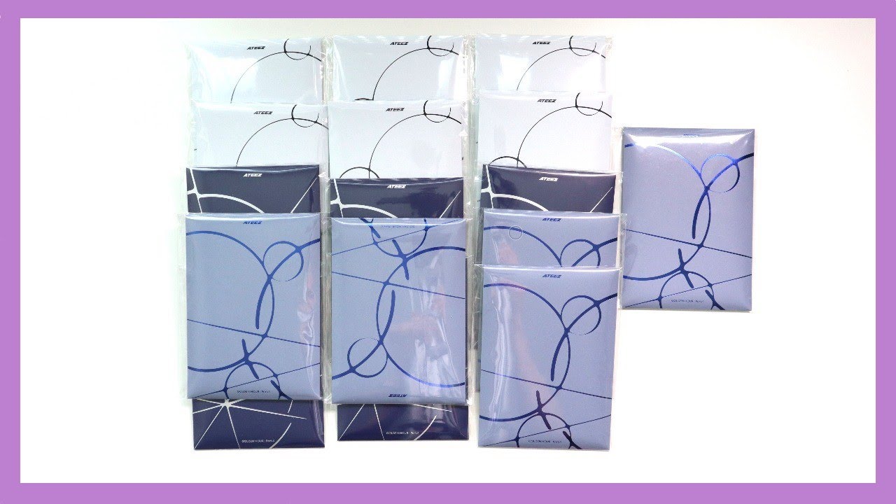 ATEEZ GOLDEN HOUR PART 4 KPOP NARA LUCKY DRAW MAKESTAR EVENT 🎀HELLO KITTY SET🎀