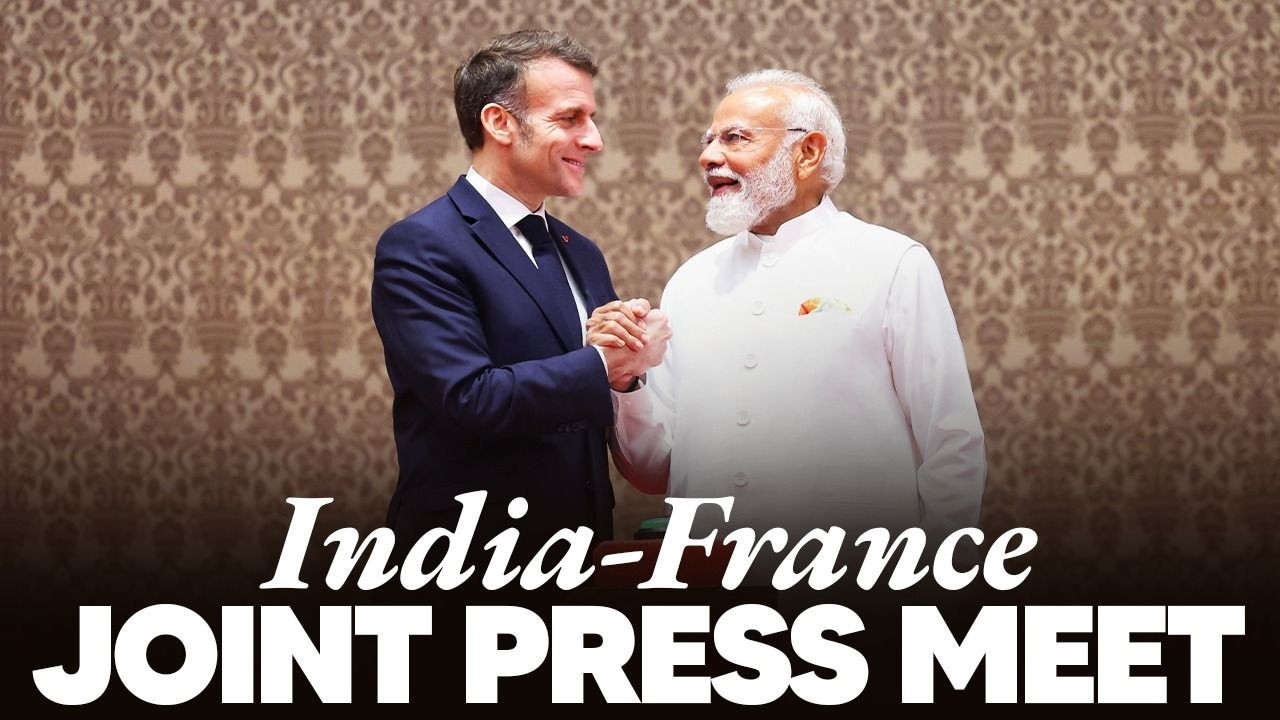 LIVE: PM Modi, French President Emmanuel Macron attend joint press meet in Mumbai