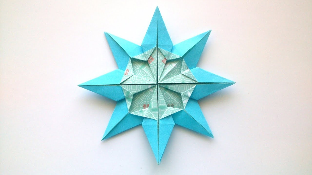 Origami Christmas Snowflake - Origami Star - Star Doris