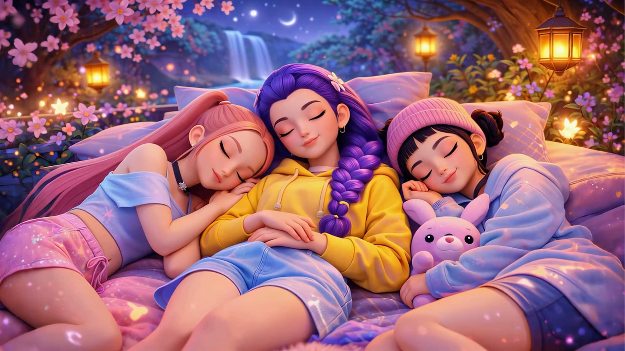 Sleep Instantly in 5 Minutes 🌙 Healing Frequencies with Rumi, Mira & Zoey | Kpop Demon Hunters