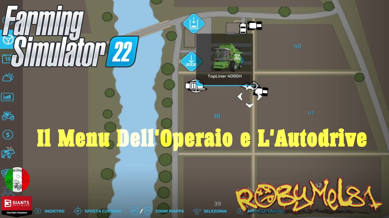 FARMING SIMULATOR 22  - ITA - Il Menu Dell'Operaio e L'Autodrive
